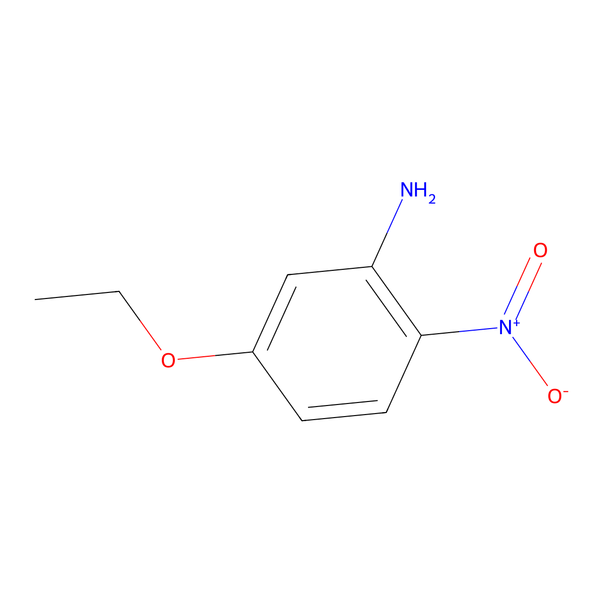 5-Ethoxy-2-nitroaniline molecular structure, CAS 27076-16-0
