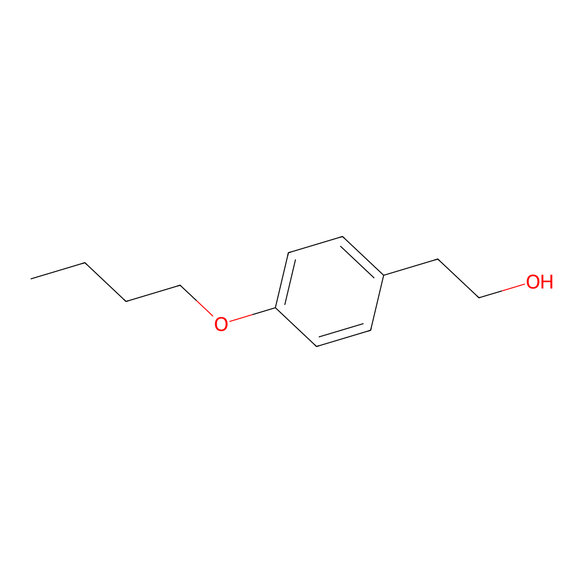 2-(4-Butoxyphenyl)ethan-1-ol molecular structure, CAS 27078-63-3
