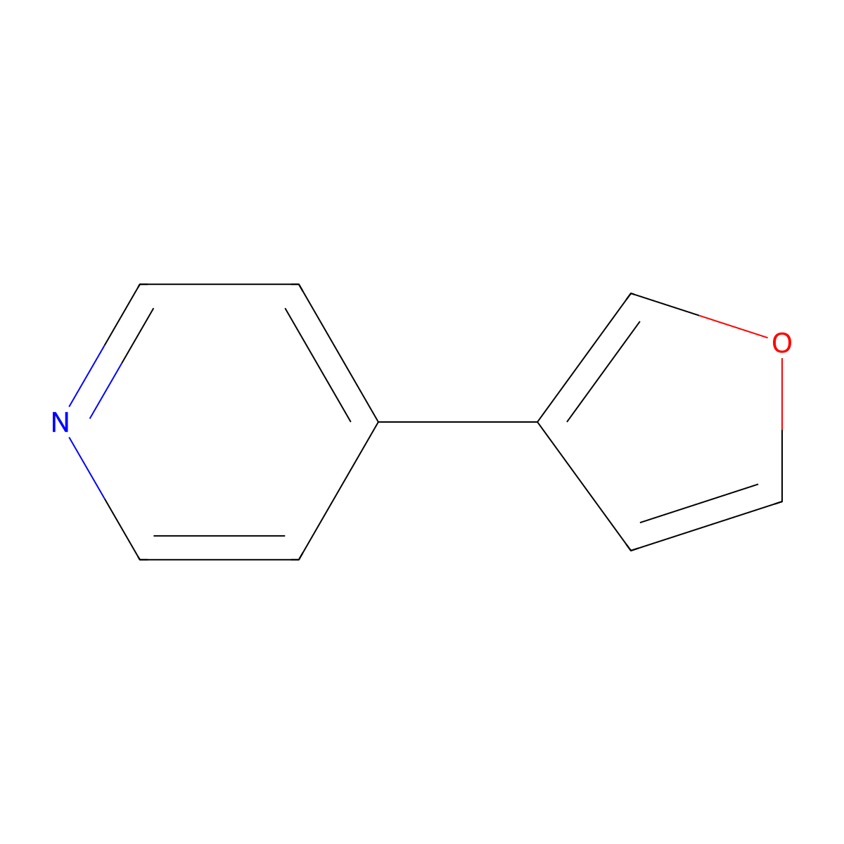 4-(Furan-3-yl)pyridine molecular structure, CAS 27079-81-8