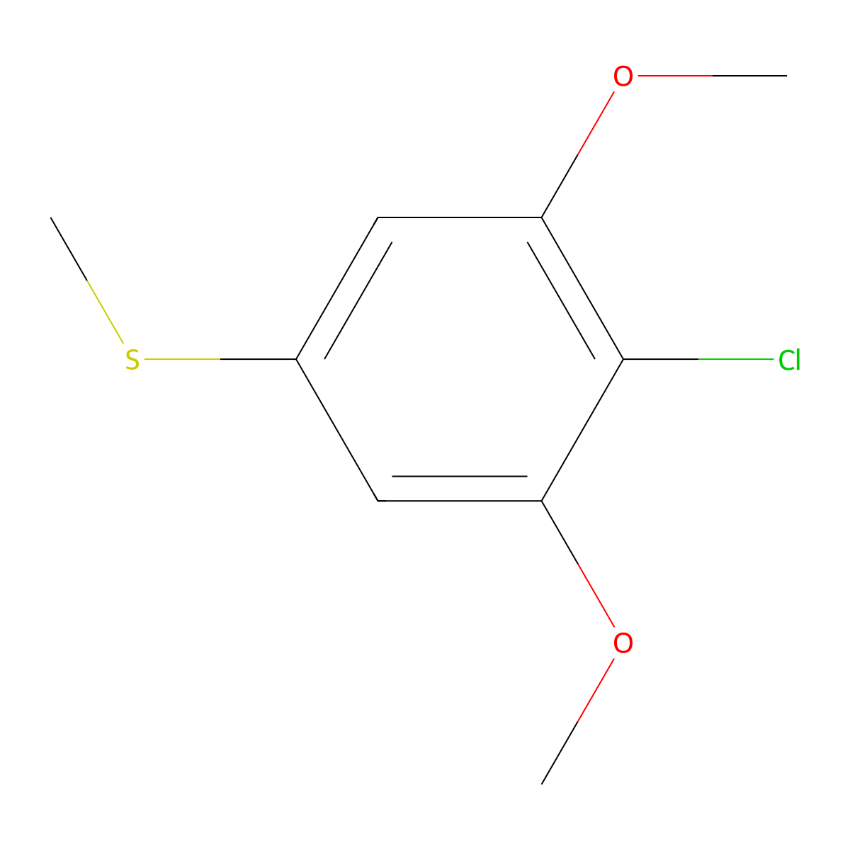 (4-Chloro-3,5-dimethoxyphenyl)(methyl)sulfane molecular structure, CAS 2707952-28-9