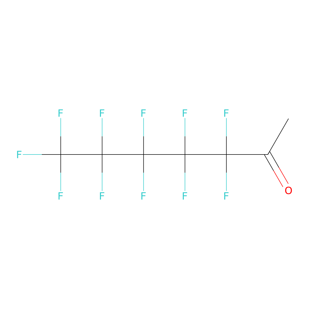 Methyl Perfluoroamyl Ketone molecular structure, CAS 2708-07-8