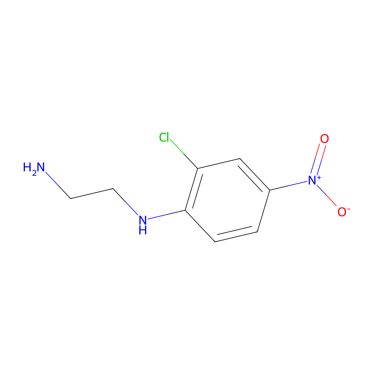N-(2-chloro-4-nitrophenyl)ethane-1,2-diamine molecular structure, CAS 27080-50-8