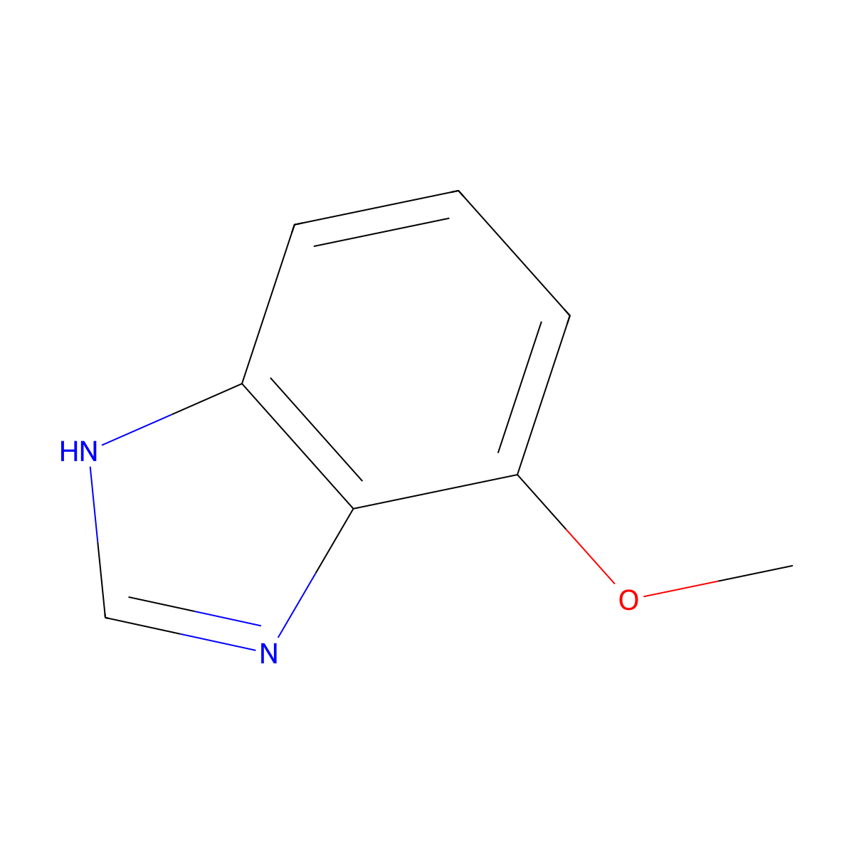 4-methoxy-1H-1,3-benzodiazole molecular structure, CAS 27080-53-1