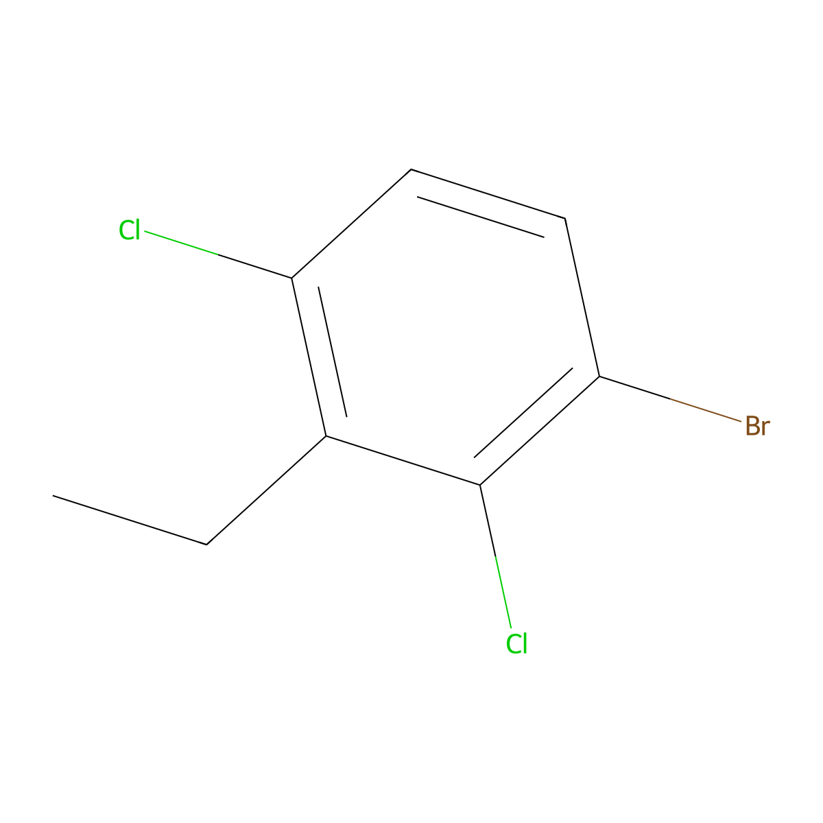 1-Bromo-2,4-dichloro-3-ethylbenZene molecular structure, CAS 2708023-15-6