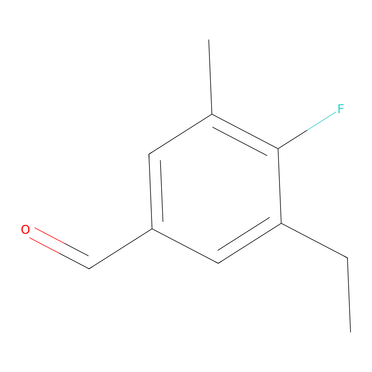 3-Ethyl-4-fluoro-5-methylbenZaldehyde molecular structure, CAS 2708138-98-9