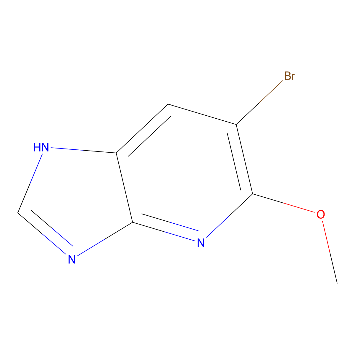 6-Bromo-5-methoxy-3H-imidazo[4,5-b]pyridine molecular structure, CAS 2708194-57-2