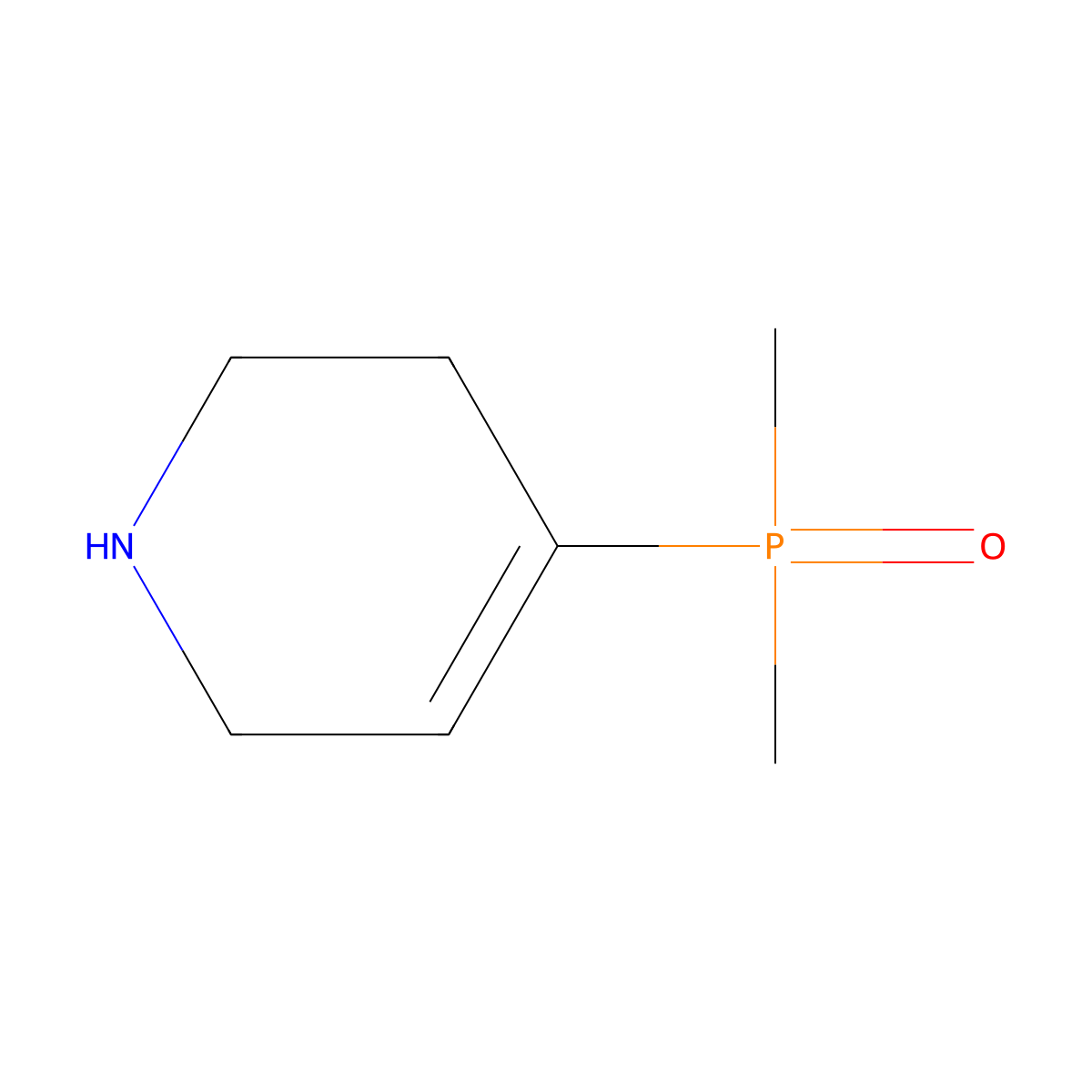 Dimethyl(1,2,3,6-tetrahydropyridin-4-yl)phosphine oxide molecular structure, CAS 2708259-77-0