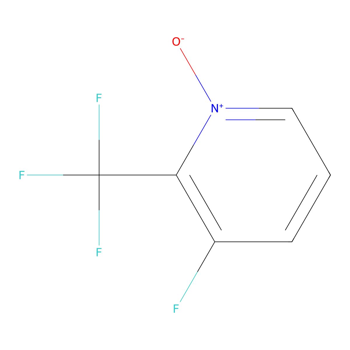 3-Fluoro-2-(trifluoromethyl)pyridine 1-oxide molecular structure, CAS 2708278-28-6