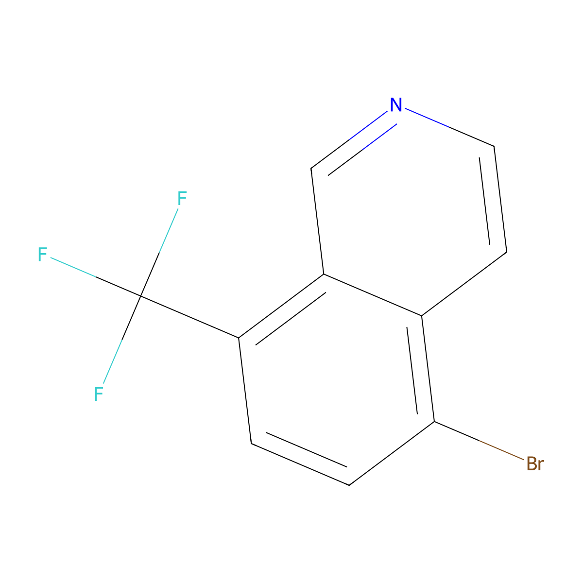 5-Bromo-8-(trifluoromethyl)isoquinoline molecular structure, CAS 2708278-53-7