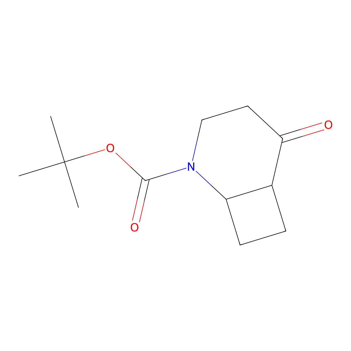 rel-tert-butyl (1R,6S)-5-oxo-2-azabicyclo[4.2.0]octane-2-carboxylate molecular structure, CAS 2708280-81-1