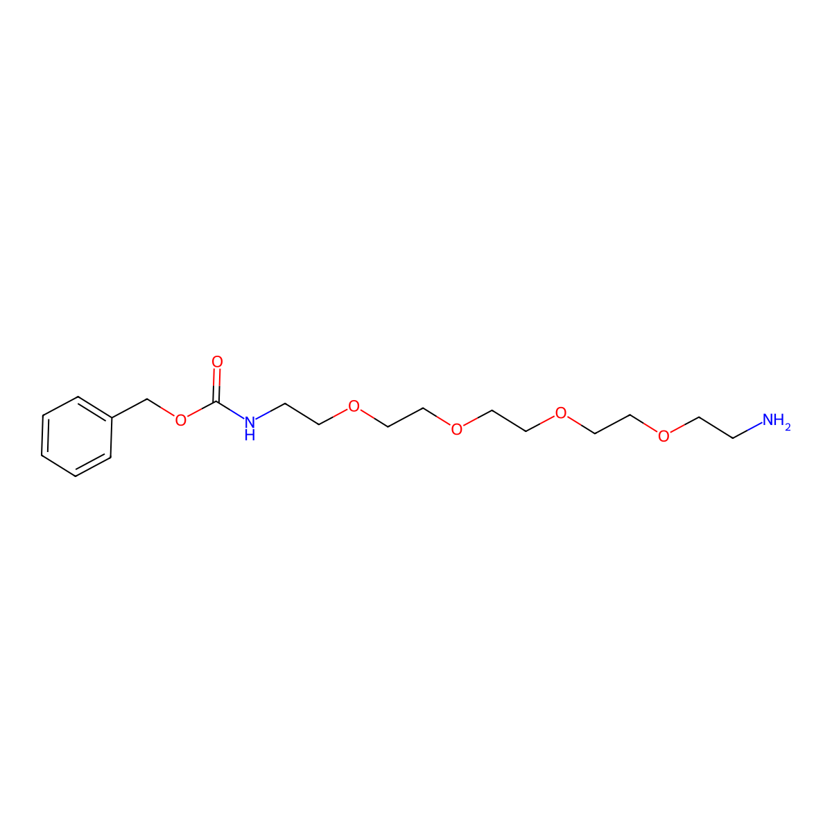 Benzyl (14-amino-3,6,9,12-tetraoxatetradecyl)carbamate molecular structure, CAS 2708281-05-2