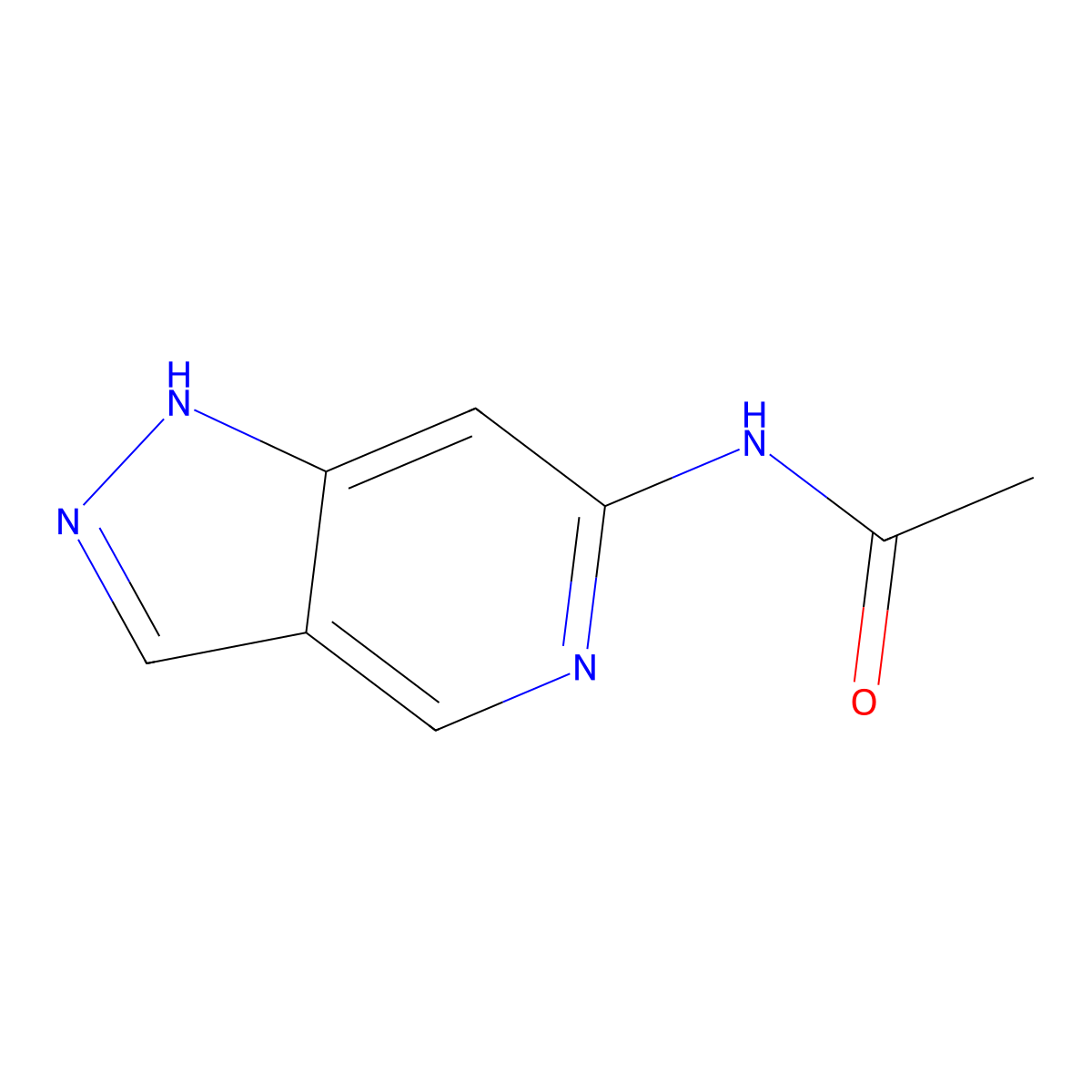 N-(1H-Pyrazolo[4,3-c]pyridin-6-yl)acetamide molecular structure, CAS 2708281-83-6