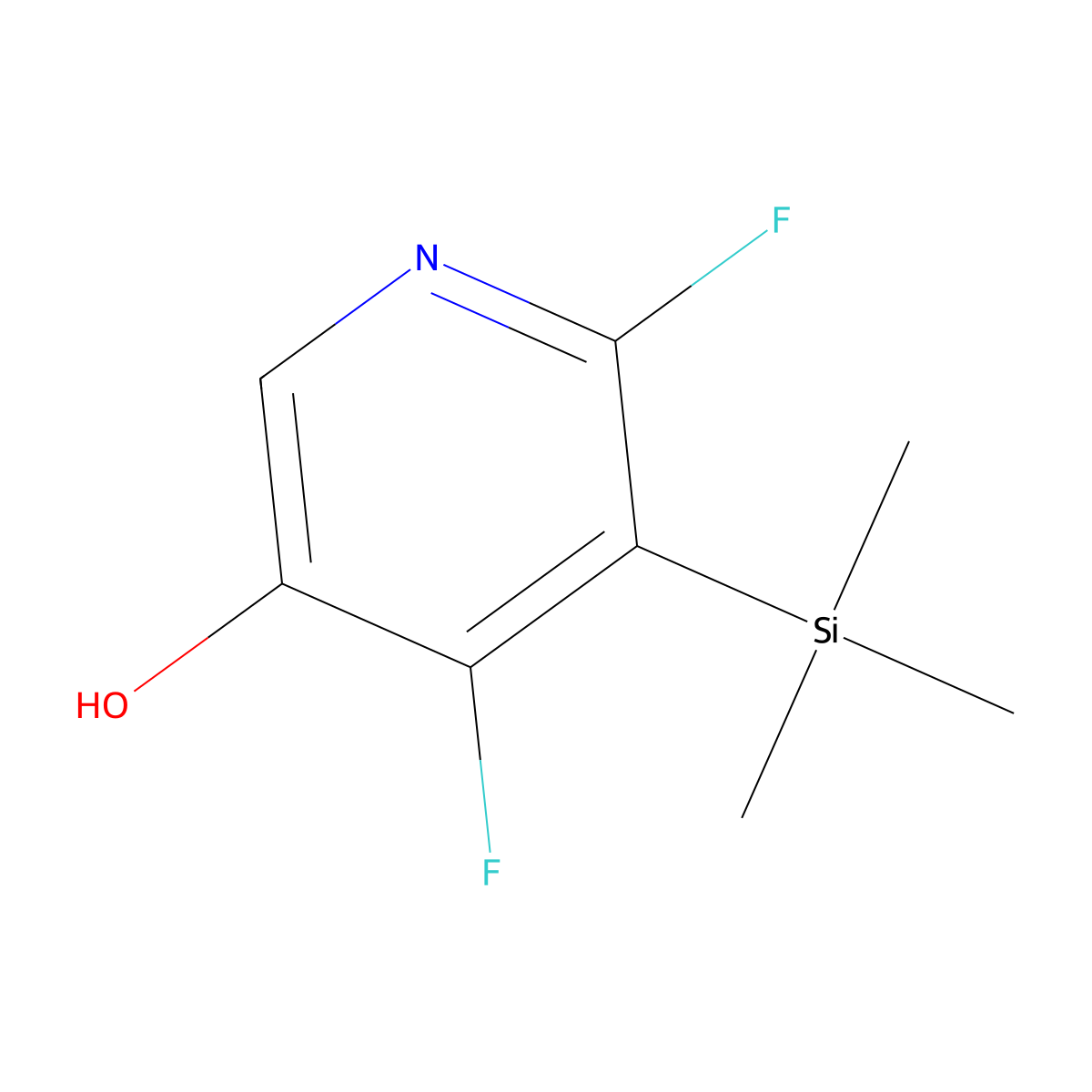 4,6-Difluoro-5-(trimethylsilyl)pyridin-3-OL molecular structure, CAS 2708281-93-8
