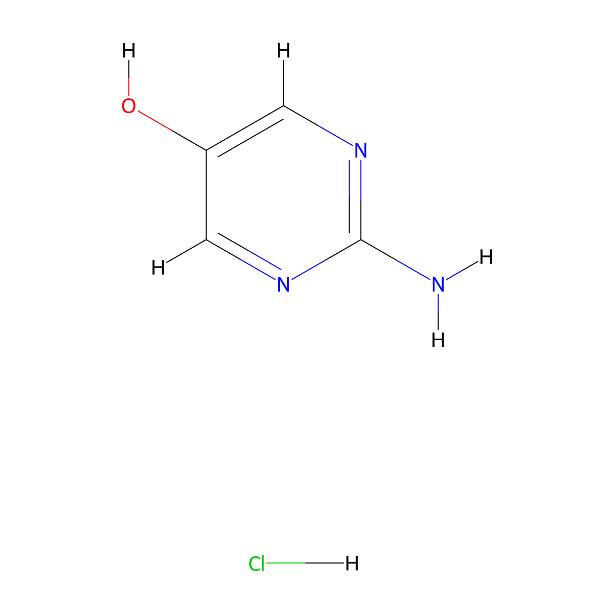 2-Aminopyrimidin-5-ol;hydrochloride molecular structure, CAS 2708283-22-9