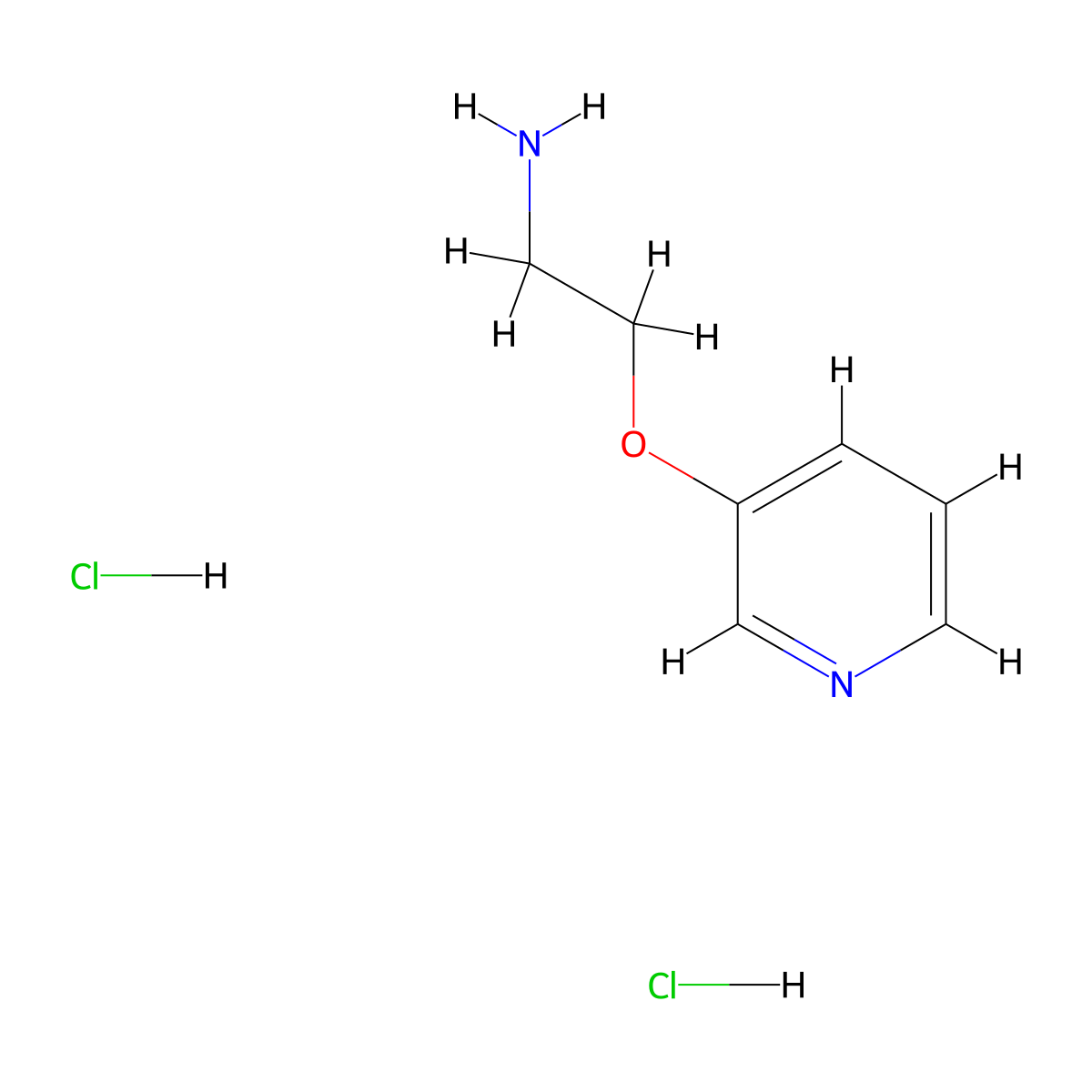 2-(3-Pyridyloxy)ethanamine dihydrochloride molecular structure, CAS 2708283-35-4