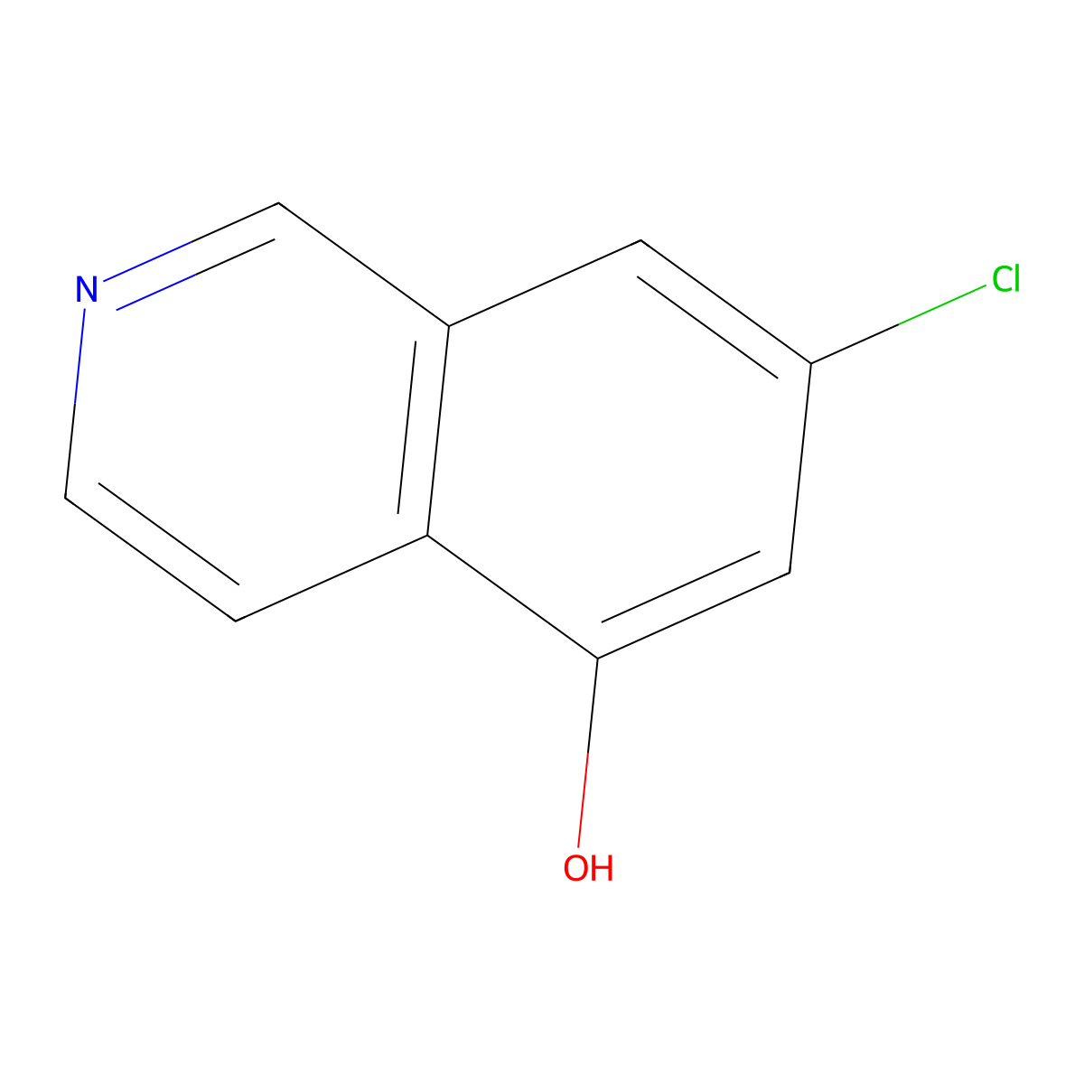 7-Chloroisoquinolin-5-ol molecular structure, CAS 2708286-51-3