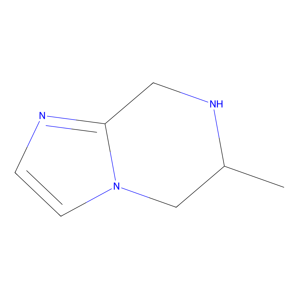 6-Methyl-5,6,7,8-tetrahydroimidazo[1,2-a]pyrazine molecular structure, CAS 2708287-48-1
