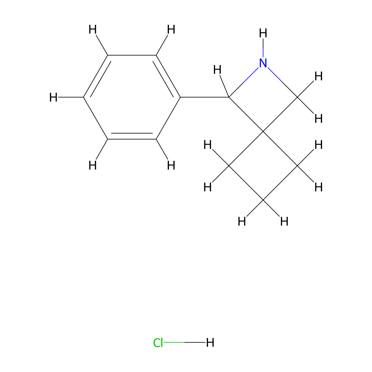 3-Phenyl-2-azaspiro[3.3]heptane;hydrochloride molecular structure, CAS 2708292-75-3