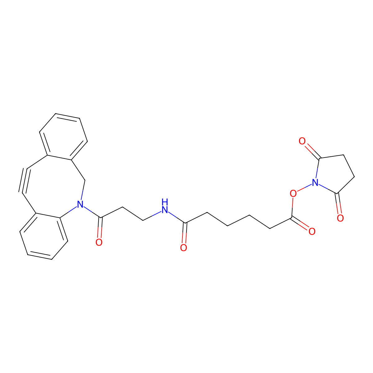 DBCO-NHCO-C4-NHS ester molecular structure, CAS 2708501-65-7