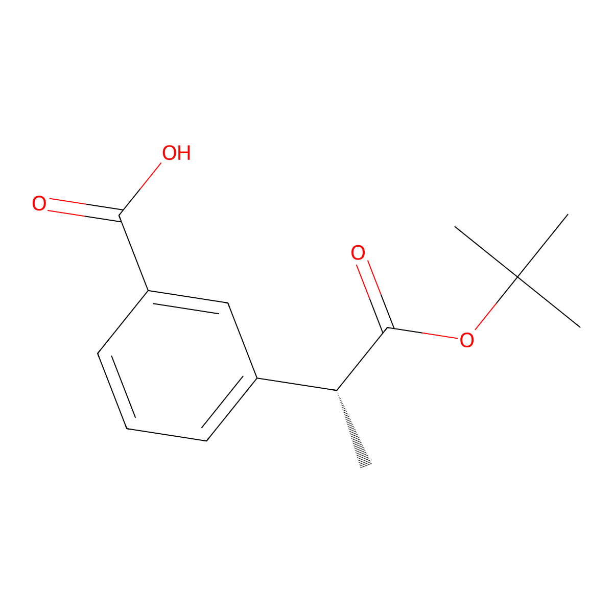 (r)-3-(1-(Tert-butoxycarbonyl)ethyl)benzoic acid molecular structure, CAS 2708579-52-4