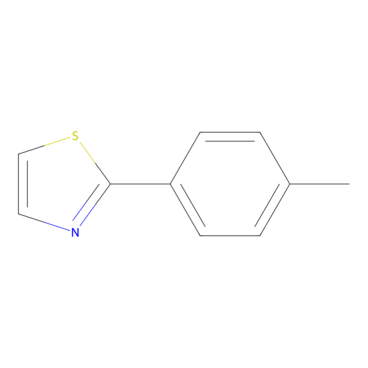 2-p-Tolylthiazole molecular structure, CAS 27088-83-1