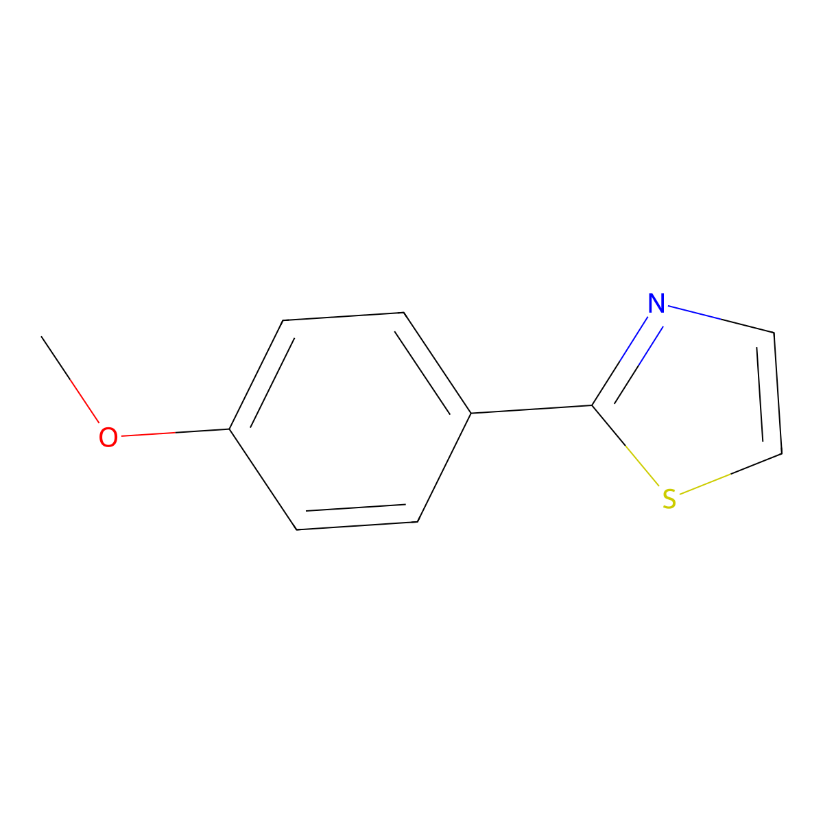 2-(4-Methoxy-phenyl)-thiazole molecular structure, CAS 27088-84-2