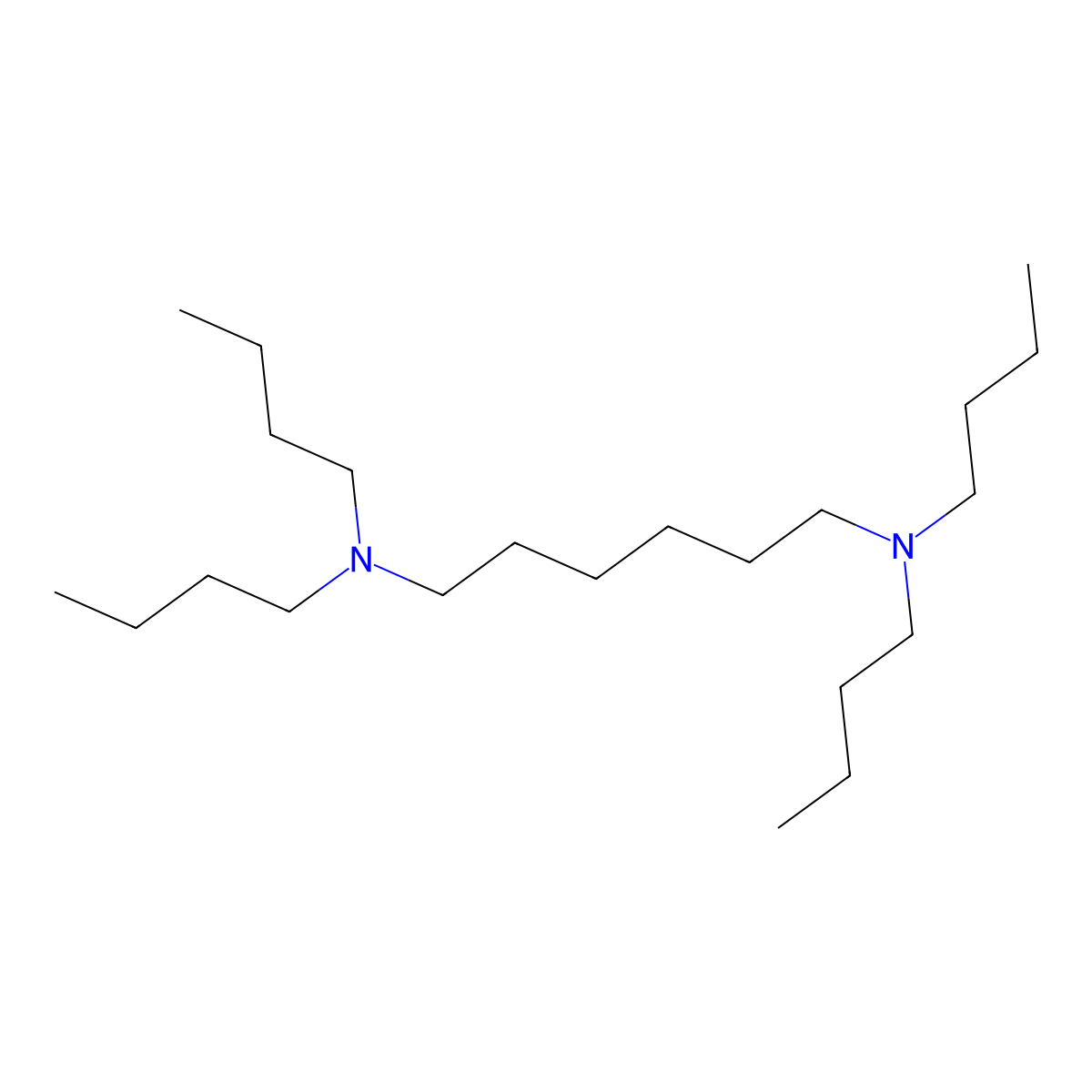 N,N,N',N'-Tetrabutylhexane-1,6-diamine molecular structure, CAS 27090-63-7