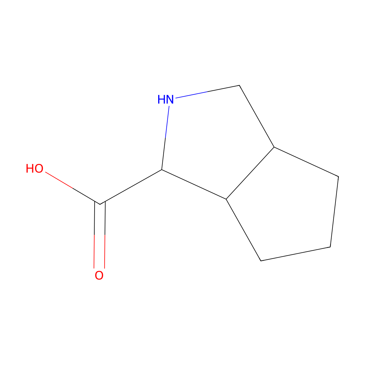 Octahydrocyclopenta[c]pyrrole-1-carboxylic acid molecular structure, CAS 270902-48-2