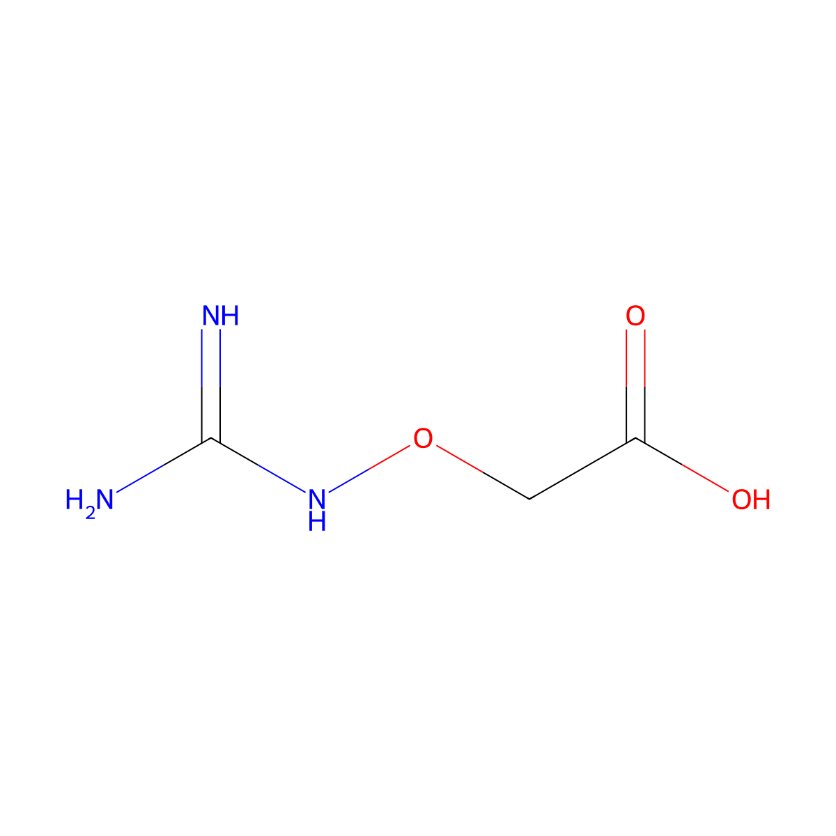 2-(Diaminomethylideneamino)oxyacetic acid molecular structure, CAS 27091-81-2