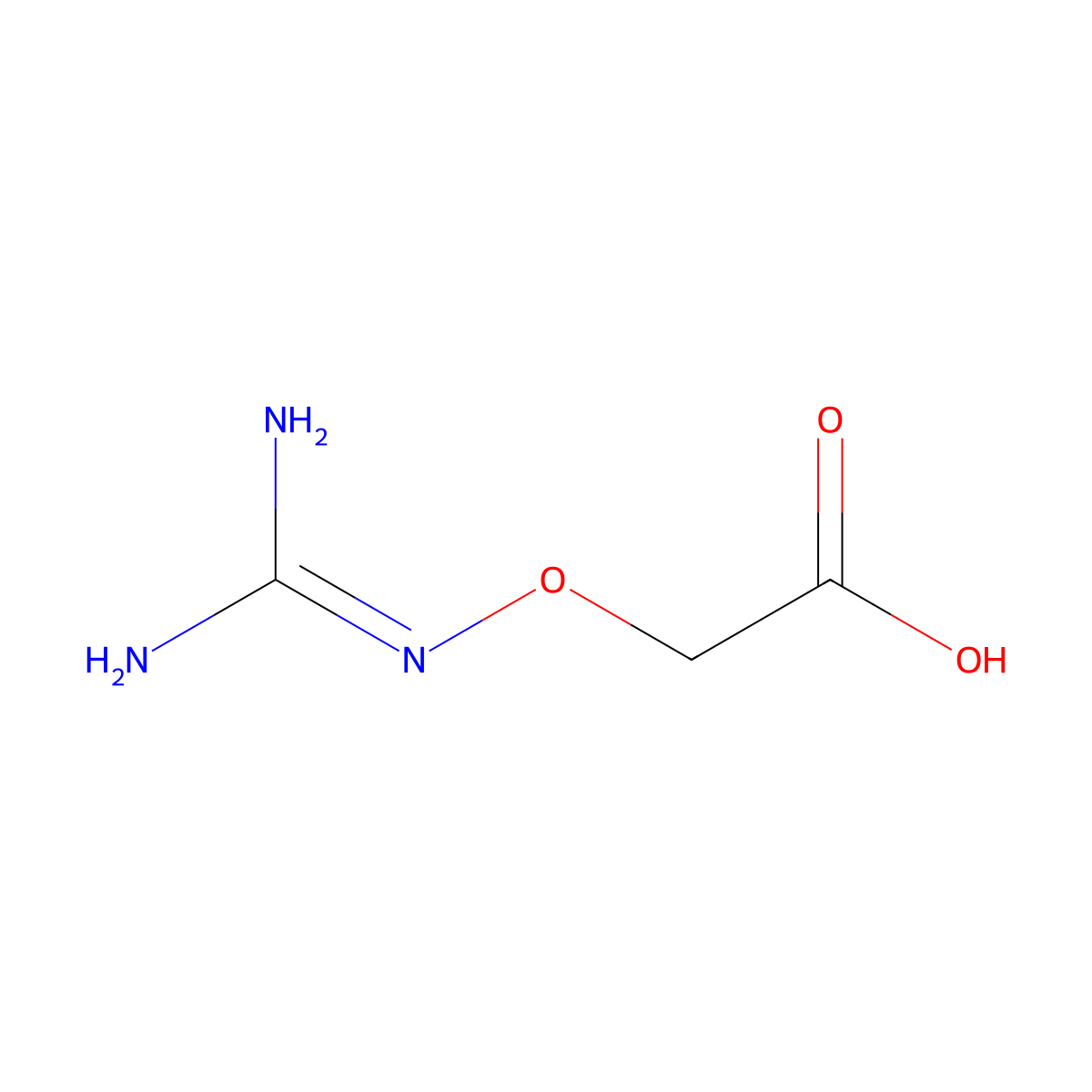 2-(Diaminomethylideneamino)oxyacetic acid molecular structure, CAS 27091-81-2