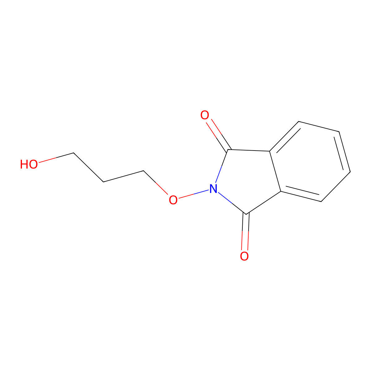 2-(3-Hydroxy-propoxy)-isoindole-1,3-dione molecular structure, CAS 27091-99-2