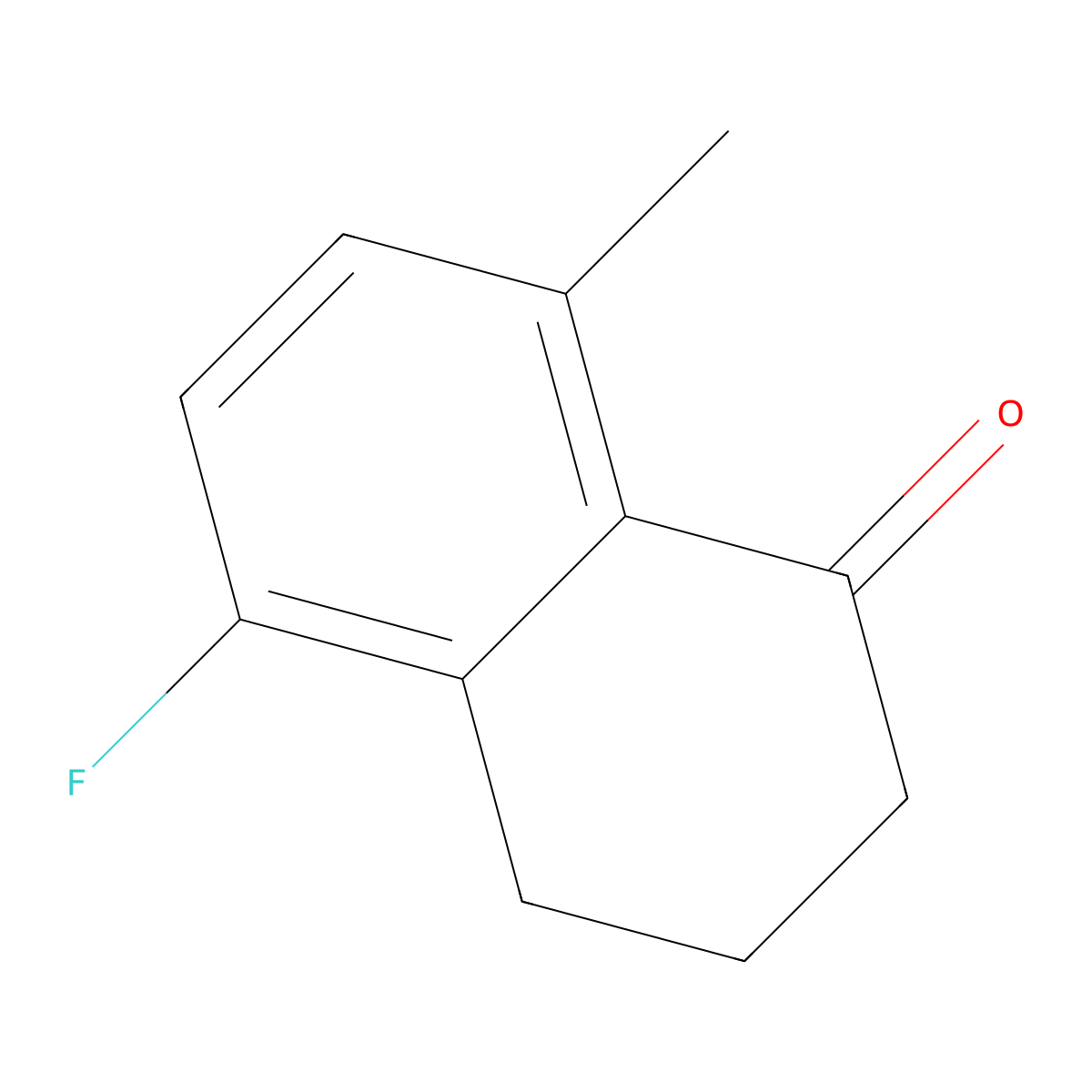 5-fluoro-8-methyl-3,4-dihydronaphthalen-1(2H)-one molecular structure, CAS 270917-55-0