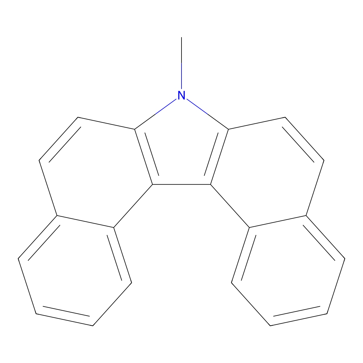7-Methyl-7H-dibenzo(c,g)carbazole molecular structure, CAS 27093-62-5