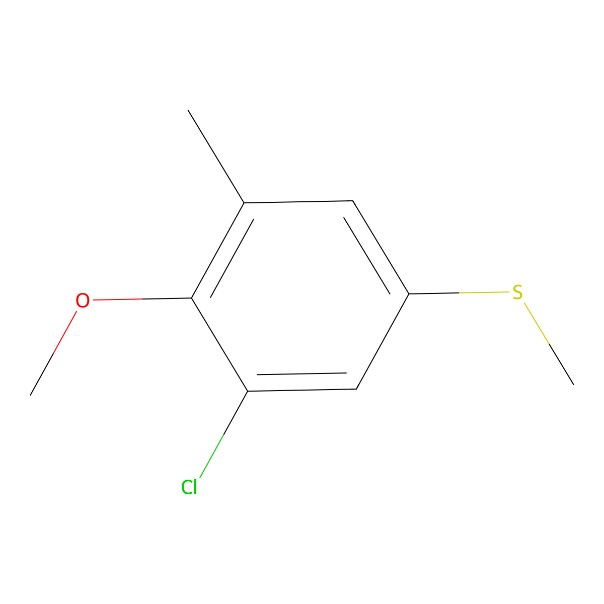 (3-Chloro-4-methoxy-5-methylphenyl)(methyl)sulfane molecular structure, CAS 2709329-12-2