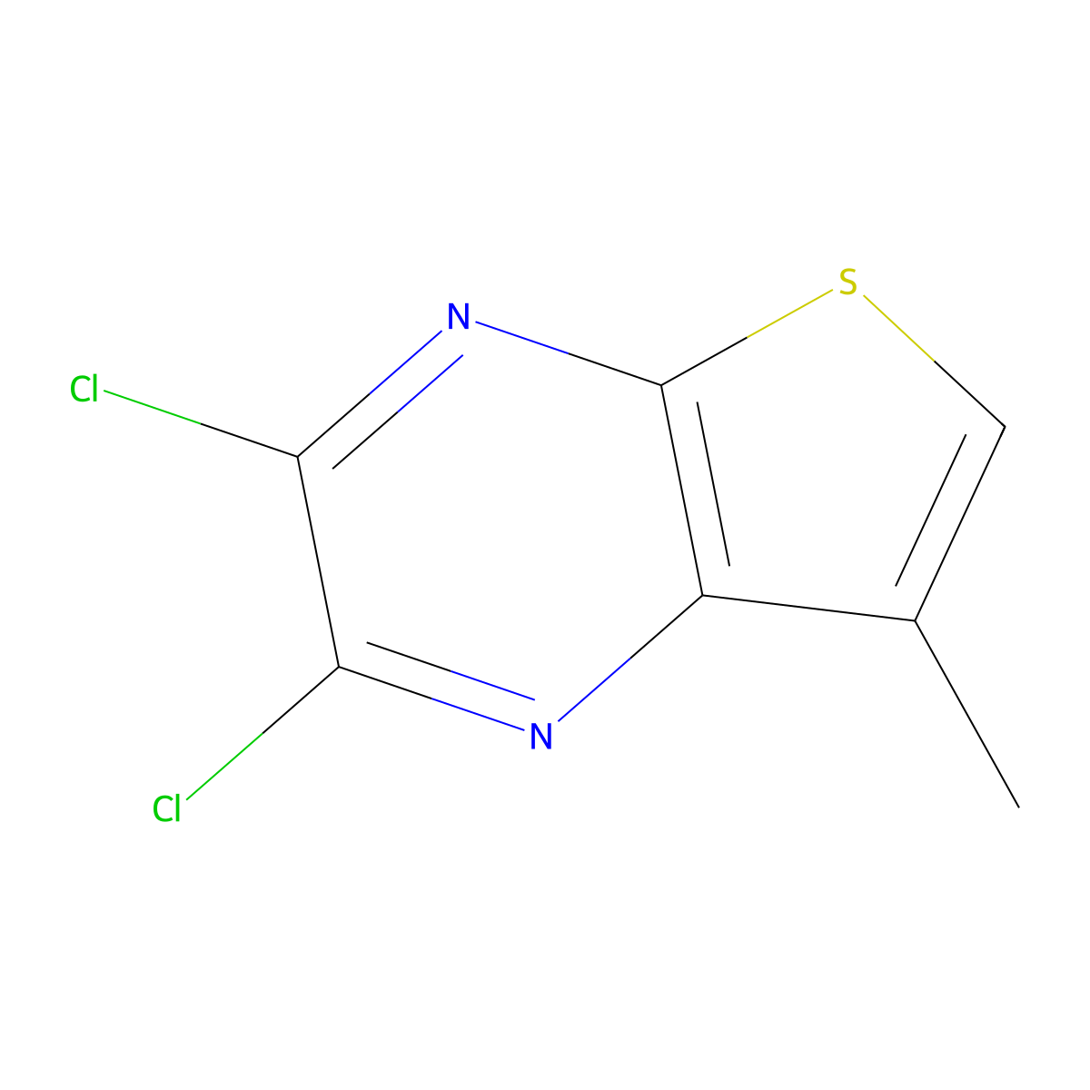 2,3-Dichloro-7-methylthieno[2,3-b]pyraZine molecular structure, CAS 2709492-28-2