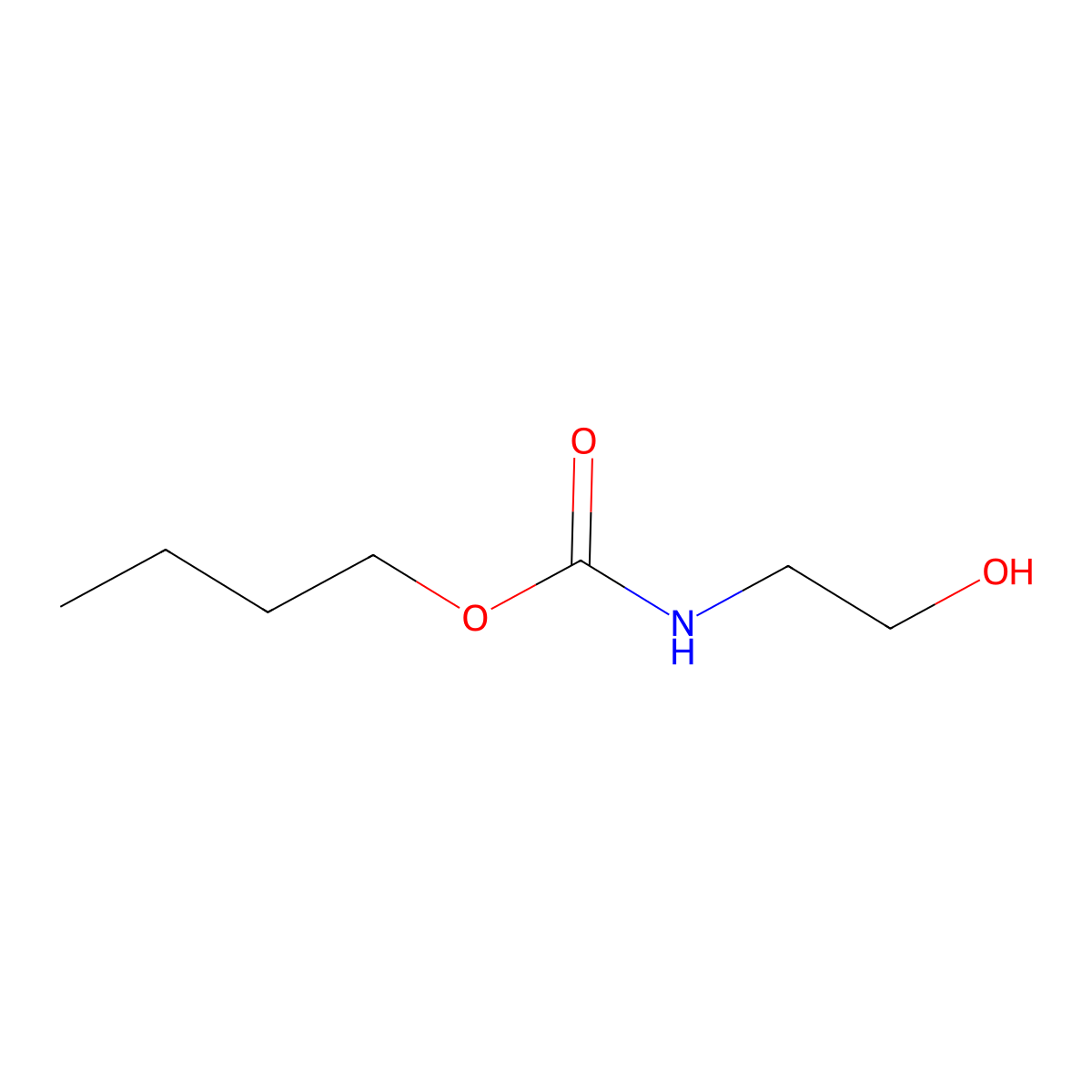 butyl N-(2-hydroxyethyl)carbamate molecular structure, CAS 27095-02-9