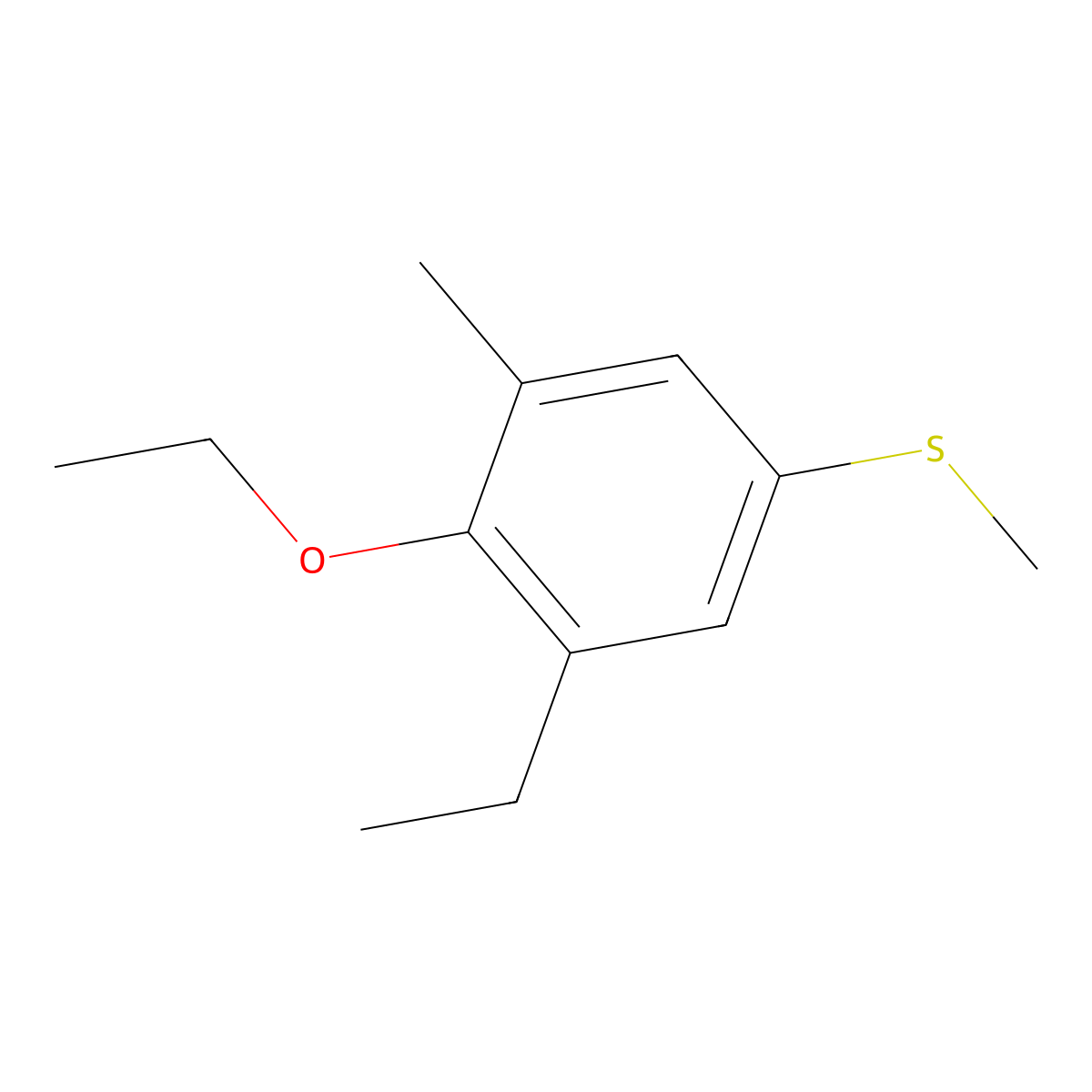 (4-Ethoxy-3-ethyl-5-methylphenyl)(methyl)sulfane molecular structure, CAS 2709848-24-6