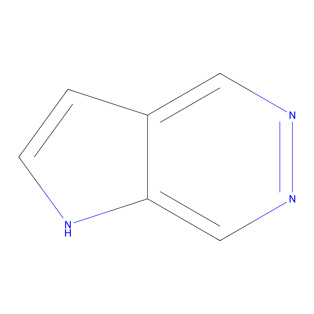 1H-Pyrrolo[2,3-d]pyridazine molecular structure, CAS 271-35-2
