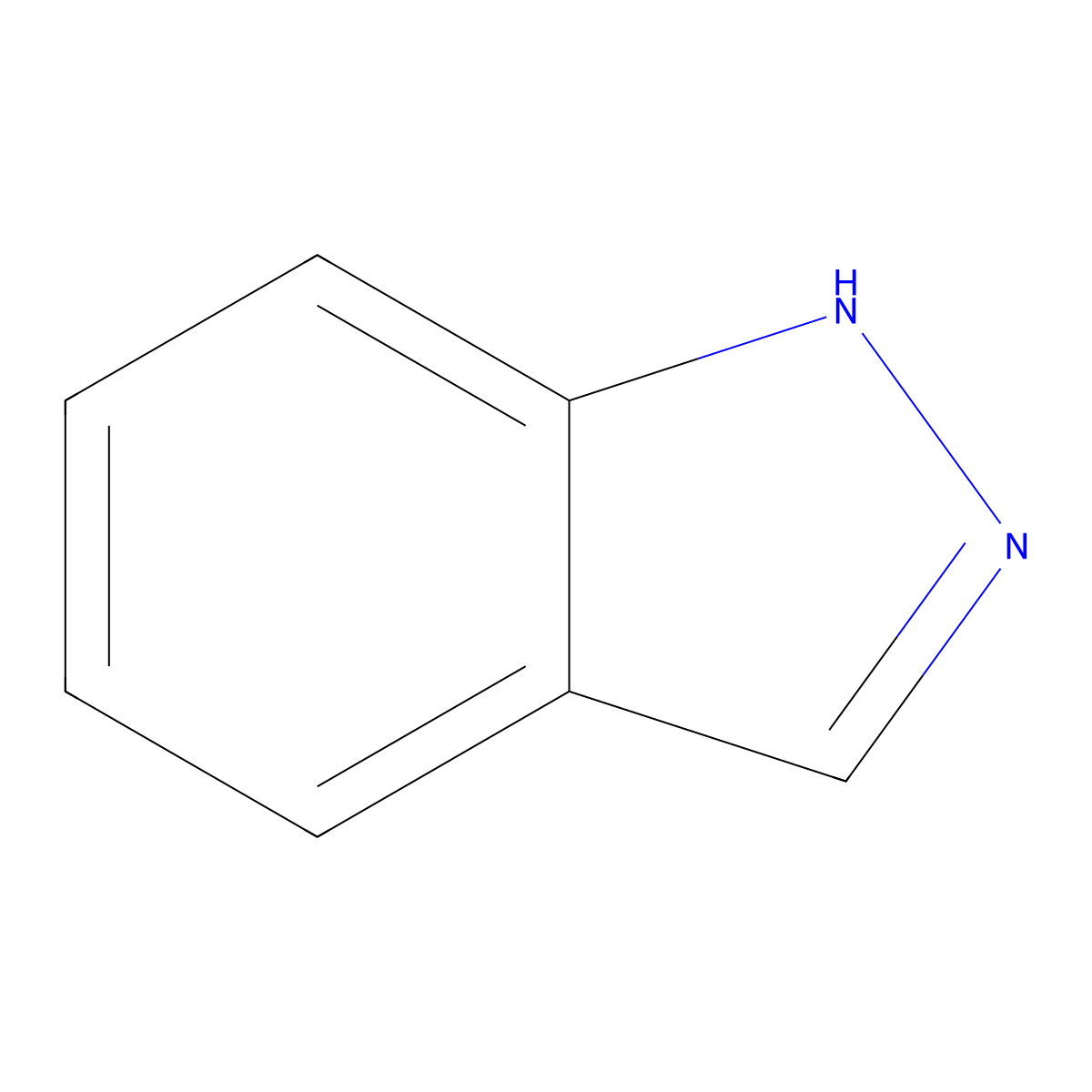 1H-Indazole molecular structure, CAS 271-44-3