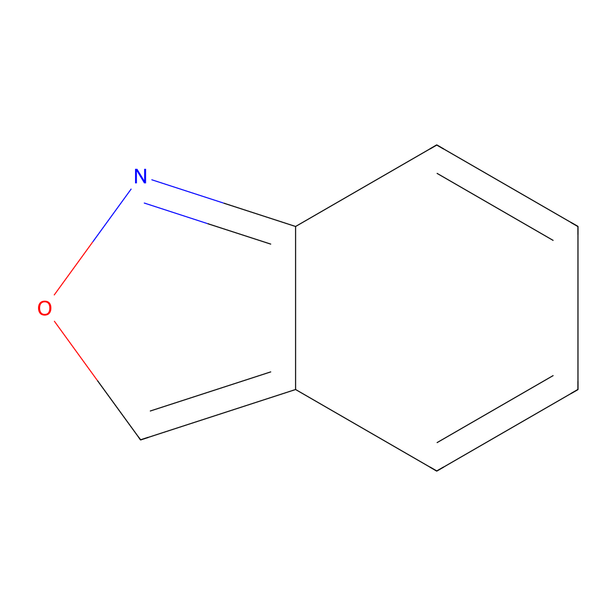 2,1-Benzisoxazole molecular structure, CAS 271-58-9