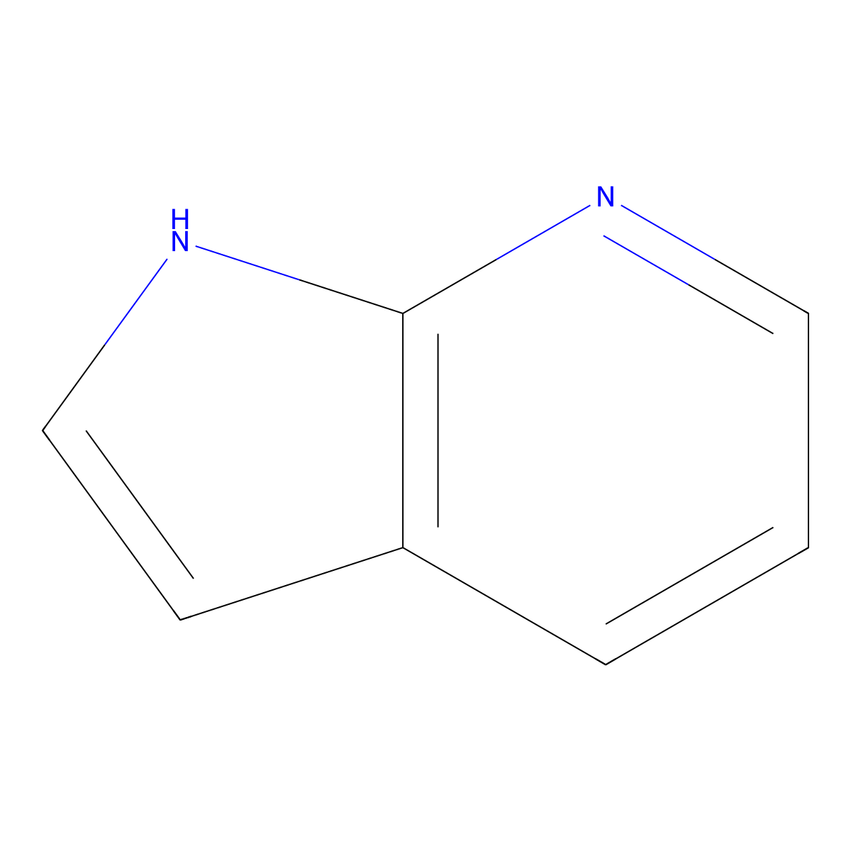 1H-Pyrrolo(2,3-b)pyridine molecular structure, CAS 271-63-6