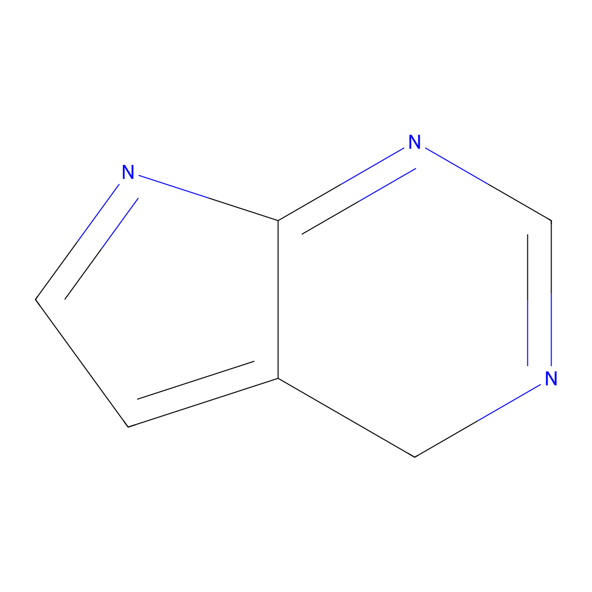 4H-Pyrrolo[2,3-d]pyrimidine molecular structure, CAS 271-68-1
