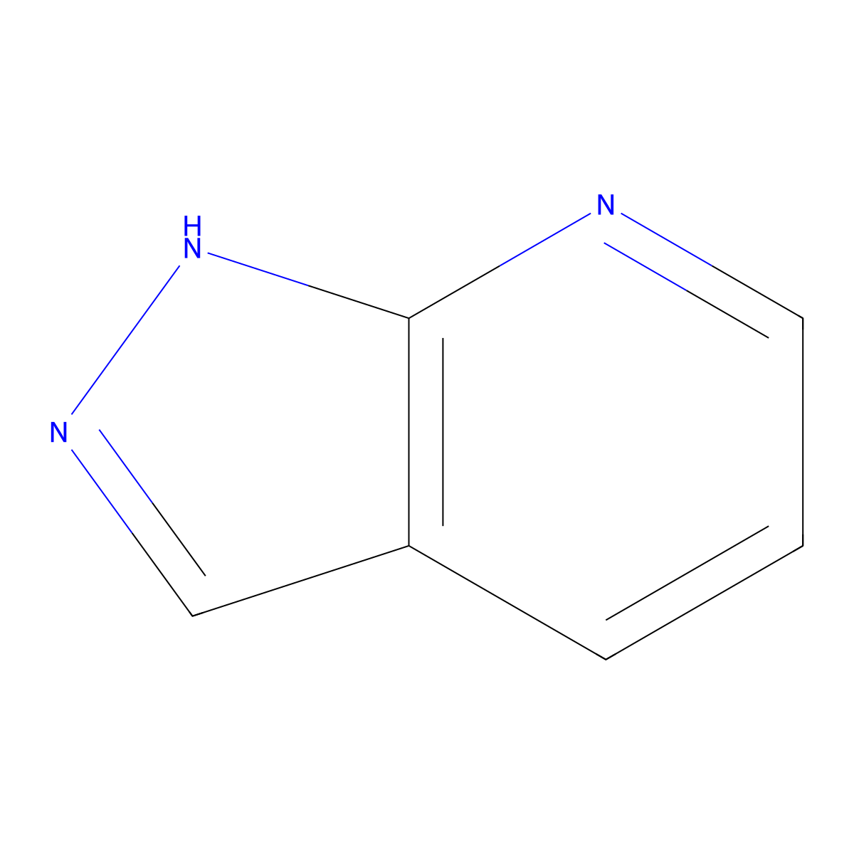 1H-pyrazolo(3,4-b)pyridine molecular structure, CAS 271-71-6