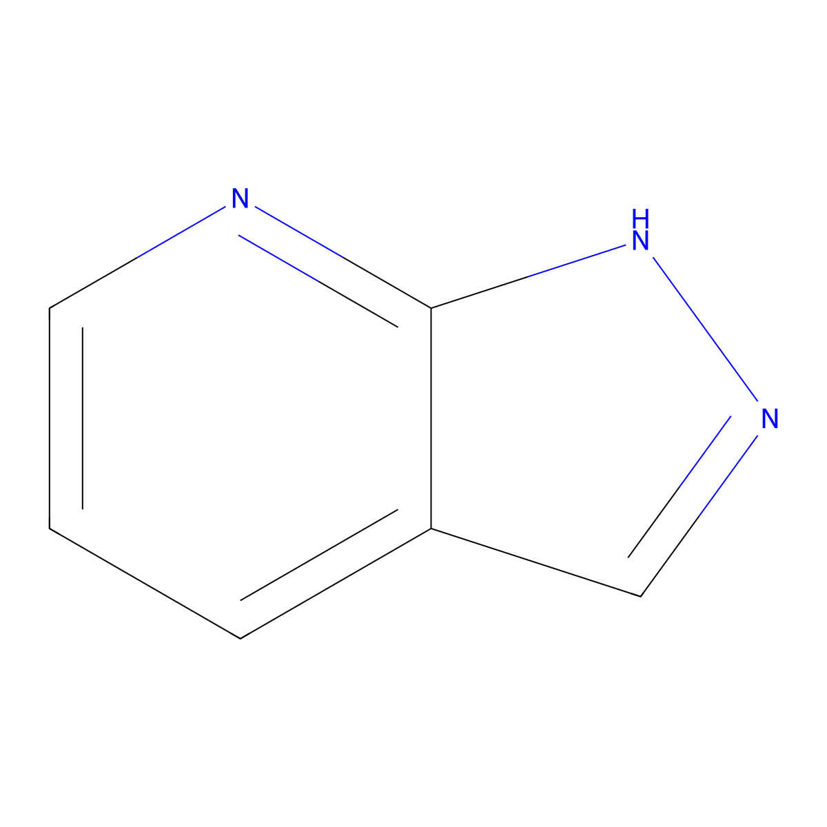 1H-pyrazolo(3,4-b)pyridine molecular structure, CAS 271-71-6