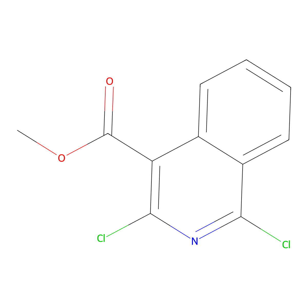 Methyl 1,3-dichloroisoquinoline-4-carboxylate molecular structure, CAS 2710286-65-8