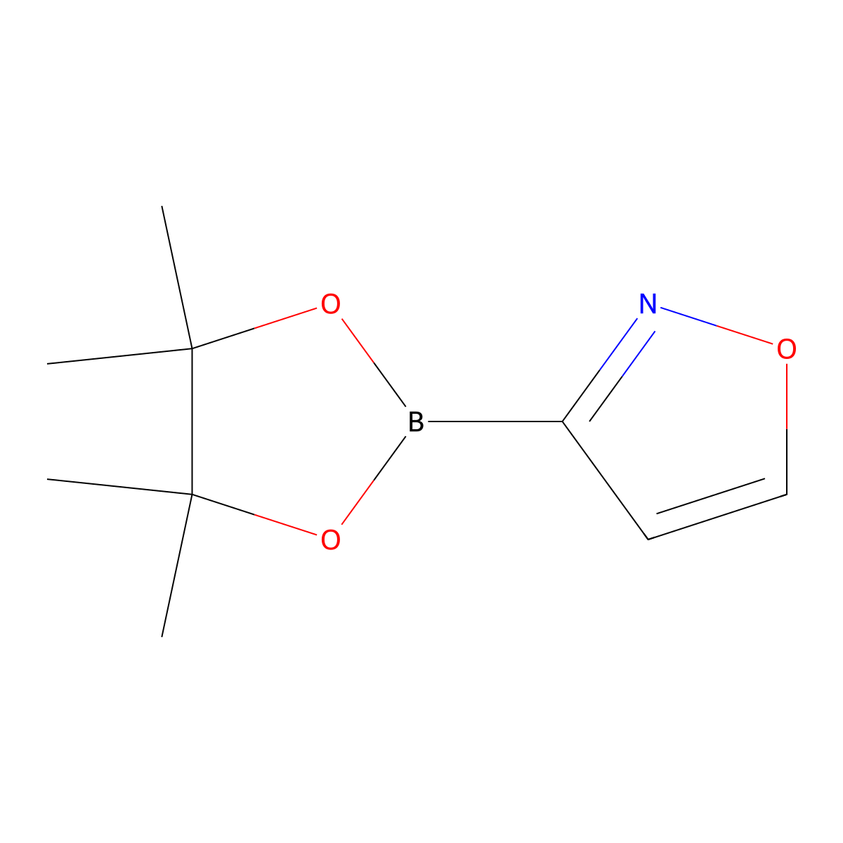 3-(4,4,5,5-Tetramethyl-1,3,2-dioxaborolan-2-yl)isoxazole molecular structure, CAS 2710289-78-2