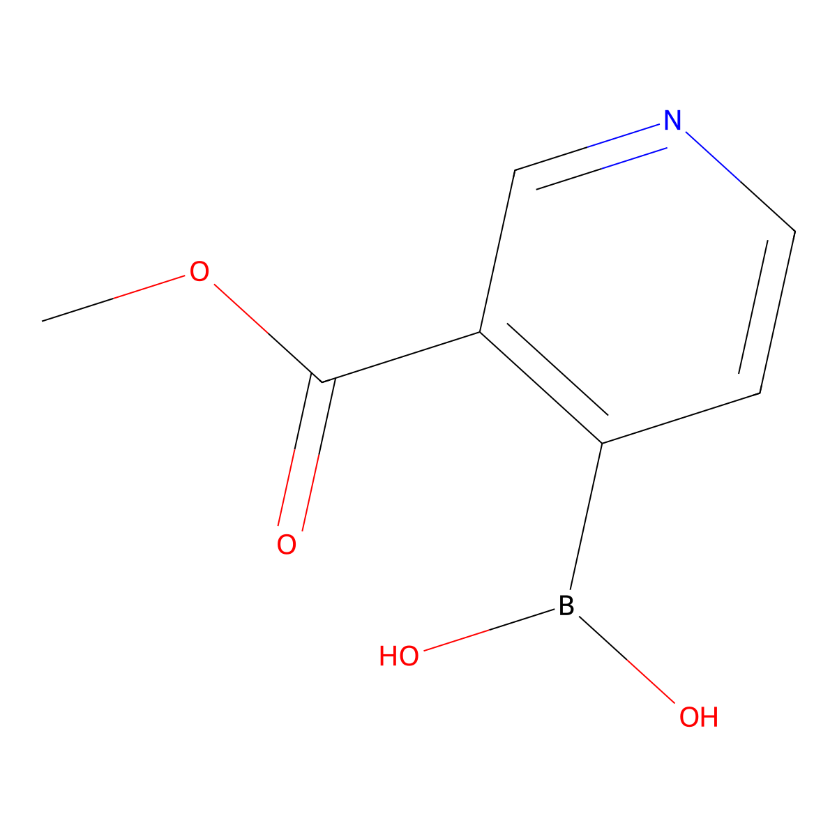 (3-(Methoxycarbonyl)pyridin-4-yl)boronic acid molecular structure, CAS 2710293-19-7