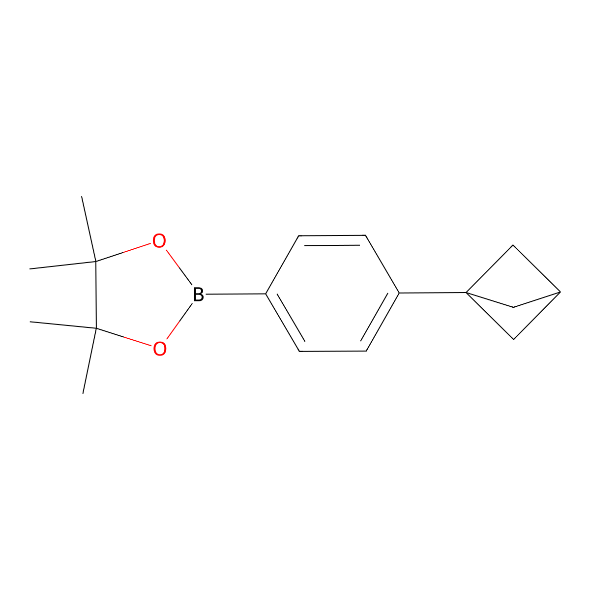 2-(4-(Bicyclo[1.1.1]pentan-1-yl)phenyl)-4,4,5,5-tetramethyl-1,3,2-dioxaborolane molecular structure, CAS 2710295-61-5