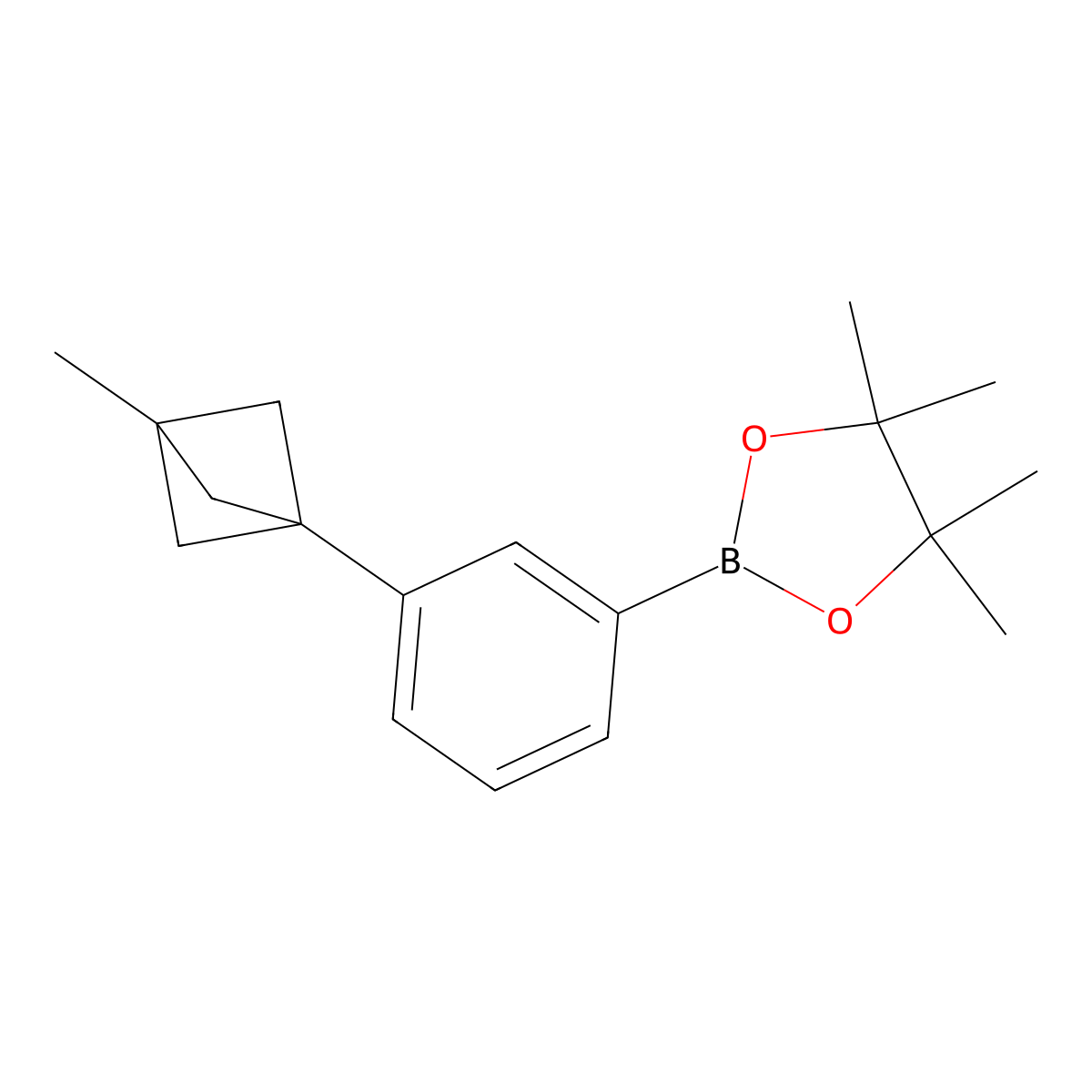 4,4,5,5-Tetramethyl-2-(3-(3-methylbicyclo[1.1.1]pentan-1-yl)phenyl)-1,3,2-dioxaborolane molecular structure, CAS 2710295-69-3