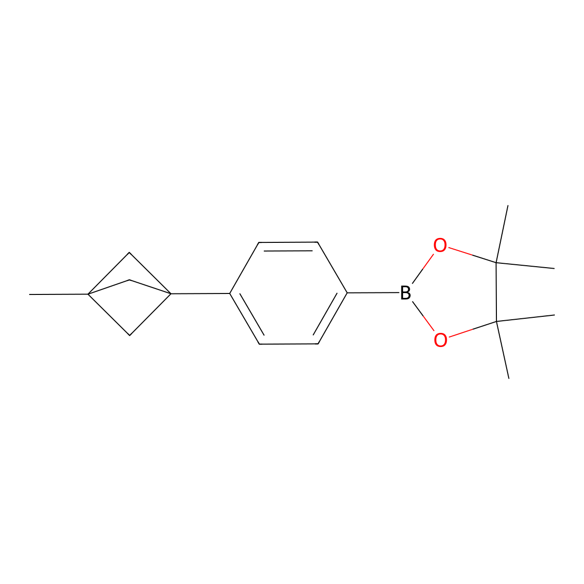 4-(3-Methylbicyclo[1.1.1]pentan-1-yl)phenylboronic Acid Pinacol Ester molecular structure, CAS 2710295-70-6